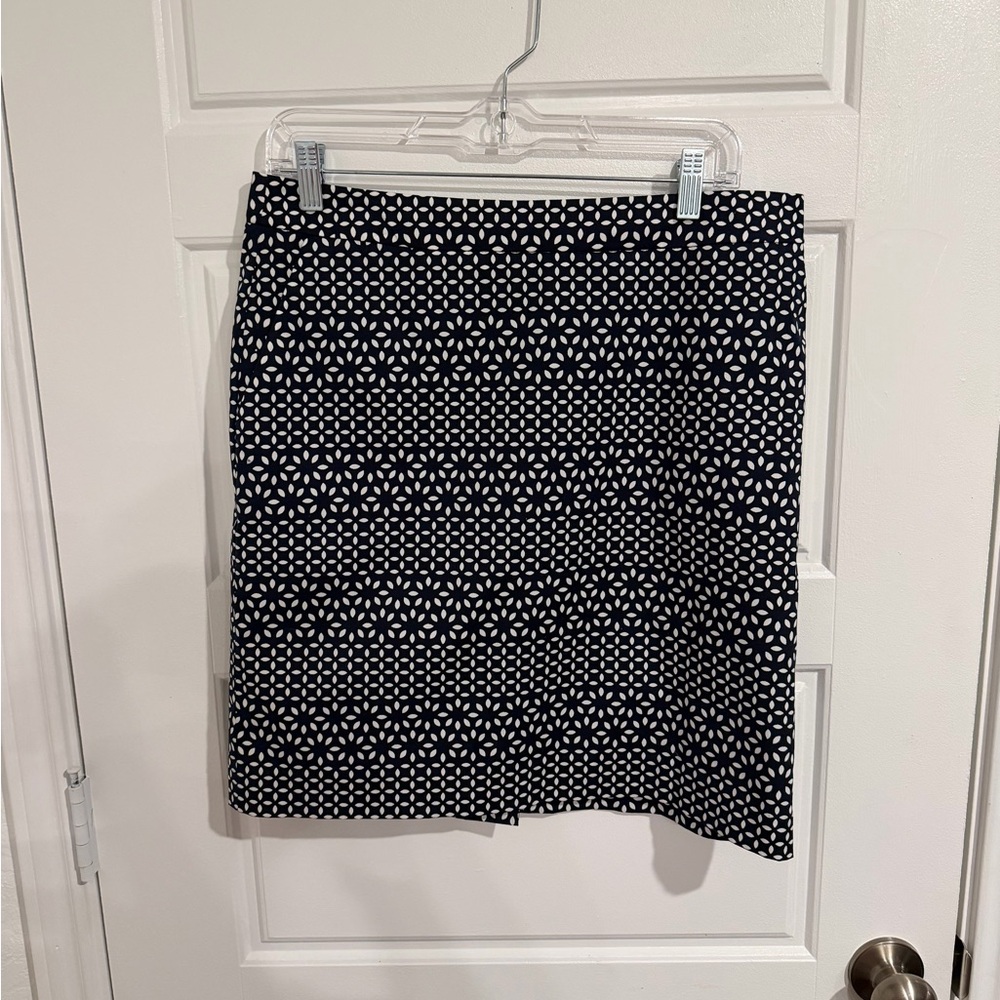 Brooks Brothers Black and White Pencil Skirt